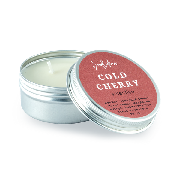 Smorodina “Cold Cherry” Aromatherapy Interior Candle for Security and Lightness