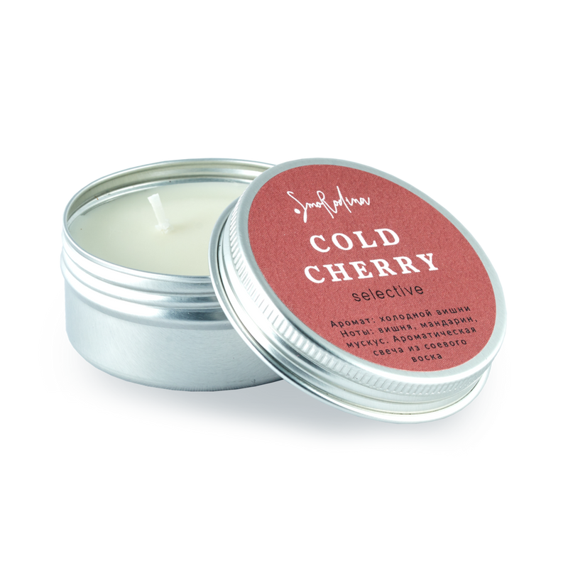 Smorodina “Cold Cherry” Aromatherapy Interior Candle for Security and Lightness