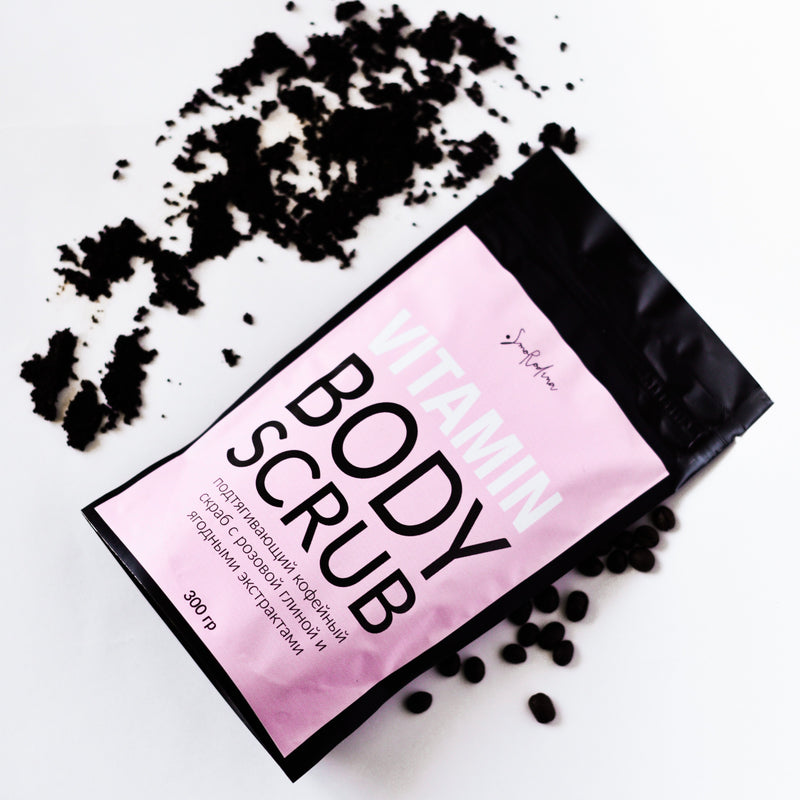 Smorodina Firming Coffee Body Scrub with Berry Extracts and Clays